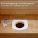Seat toilet seat, 44 × 38 cm, density 17 kg/m³, foam, white