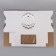 Box for cake 3 windows, with handles, white, 30 x 30 x 20 cm
