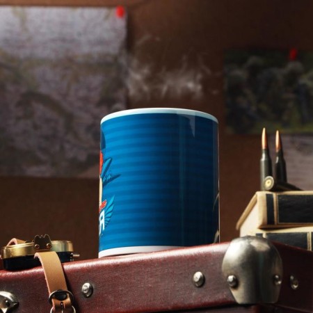 Mug "From February 23. Winged infantry ", with application-1