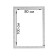Frame for paintings (mirrors) 80 x 100 x 4 cm, tree "Versailles", white-silver