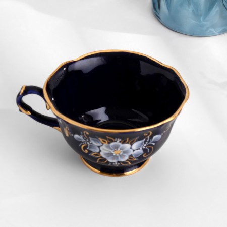 Cup "May", H-6.5cm, V-150ml, cobalt glaze-2