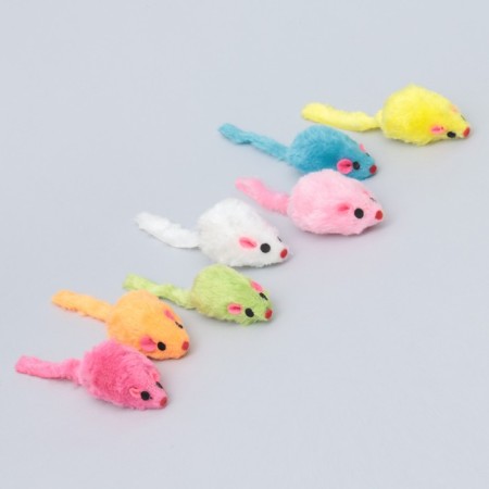A toy for cats "Small Mouse" 6 cm, with cat's mint inside-8