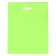 Polyethylene package with a cut handle, light green 40-50 cm, 30 microns