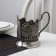 The cup holder "Ural", d = 72mm. nickelled, with blackening