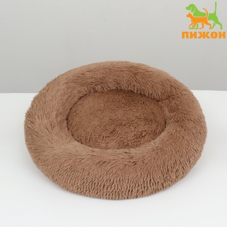 Lesser for dogs and cats, long fur, 60 x 60 x 20 cm, brown-1