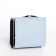 Women's wallet on the button, blue color