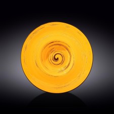 Deep plate Wilmax England Spiral, D = 27 cm, 250 ml, yellow color