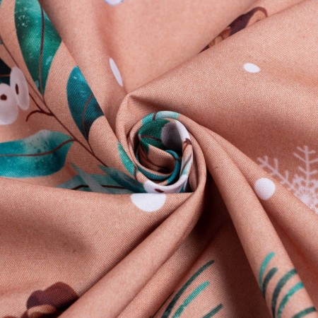 Set of curtains d/kitchen with sequences of Etel Fir Branches, 145x180 cm - 2 pcs, Gabardin-6