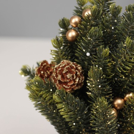 Christmas tree decor "In a bag, with sparkles" 17x10cm-3