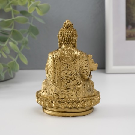 NECK Polystone Bronze "Buddha on the lotus" 12x8x6.5 cm 496068-3