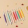 Set for modeling confectionery jewelry of a share, 10 pcs, color mix