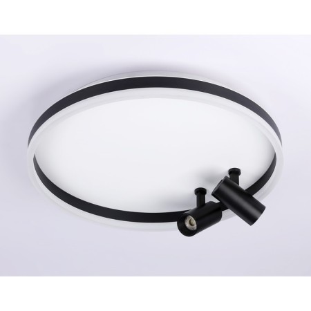 LED ceiling LED with Ambrella Light, Linetech, FL5113, LED, 43 W, 3225LUM, 3000-6400K, Black, Black-6
