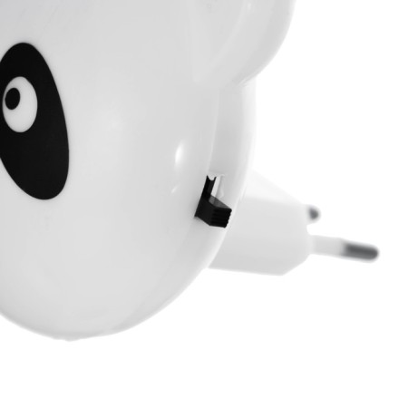 Panda nightlight with a light sensor, 4_LED x 1 W, 9 cm (220V) White Risalux-1