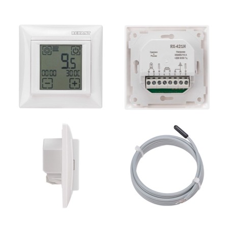 Thermoregulator touch programmable RX-421H white (compatible with Legrand Valena) Rexant 1-1