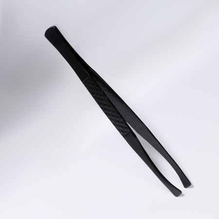 Direct, wide tweezers, 9 cm, black color-3