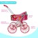 Stroller for dolls is universal, with a basket, a metal frame