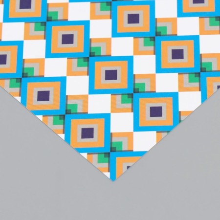 Scrapbooking paper bilateral "rhombus" density 180 grams set 10 pcs 15.5x17 cm-4