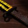 Souvenir weapon made of wood "Bayonet Knife", yellow leopard