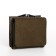 Women's wallet on the button, khaki color