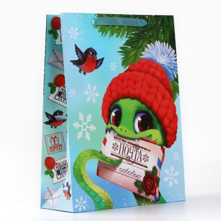 Laminated vertical “Snake 2025”, l 31 x 40 x 11.5 cm, New Year-2