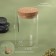 Organizer for storing cotton sticks, d 6.5 × 10 cm, the color is transparent/brown
