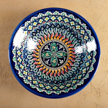 Buditsa Rishtan ceramics "Patterns", 28 cm, mix-1