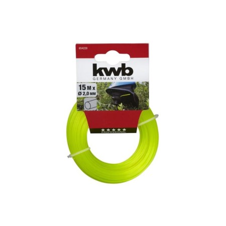 Lines for trimmer KWB Profi, D = 2 mm, 15 m, nylon, profile "Circle"