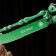 Balfish knife "God" green, steel - 440, handle - steel, 20 cm