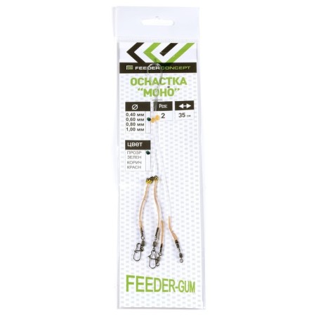 Equipment feeder. Feeder-gum is an ins. thread 40cm 120g 2pcs.-1