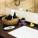 Kashpo concrete "duck" 6x8x5.5 cm gray with moss (moss green stabilized)