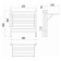 Terminus heated towel rail "Horizon" P8, 800x600 mm, chrome
