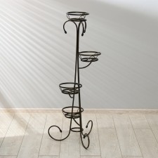 Flowers stand, floor, 4 pots, d = 13 cm, bronze, 