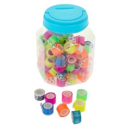 Adhesive tape color, translucent, 12 mm x 2 m, mix