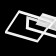Ceiling light mantra mural, LED, 3840LM, 3000K, 700x190x600 mm, white color