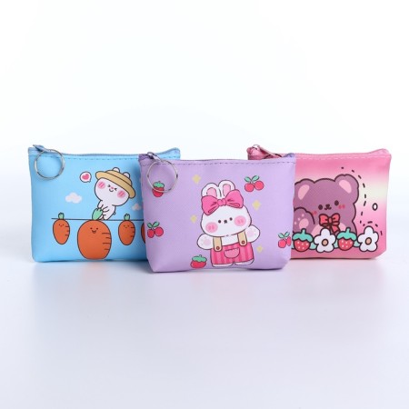 Monetnik's wallet with a zipper, color mix-1