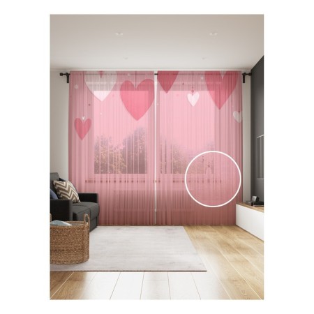 Photo "Decoration of hearts", size 145x265 cm, 2 pcs