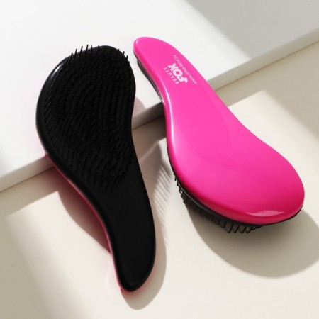 Massage comb a wave Beauty Fox, pink color, Beauty Fox-4