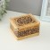 Rose box, hinge, 12*11*7 cm, birch bark