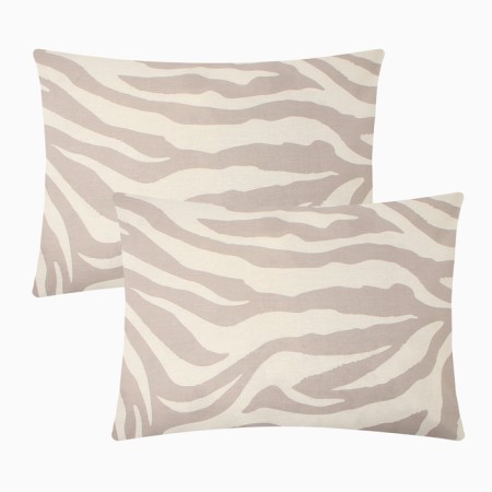 Set of pillowcases Etheel Beige Zebra, 50x70 cm - 2 pcs., Calm