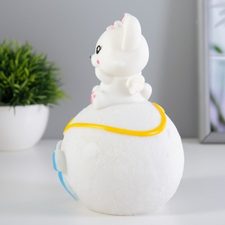 Nightlight "Fox on the Moon" LED 1W 3x LR44 white 10x10x16cm Risalux-3