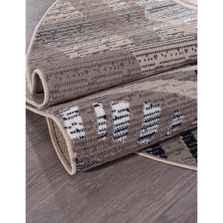 Oval Merinos Sierra carpet, size 150x190 cm, color BEIGE-BROWN 2-2