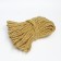 Cord for decor and finish, twisted, decorative, golden, without braid, 12 mm x 25 m