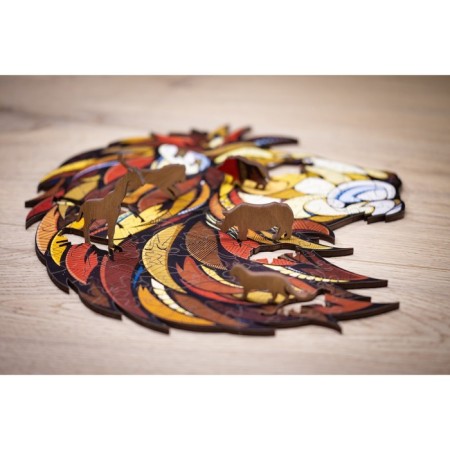 Wooden puzzle Ewa, lion, 21 × 19 cm, puzzle-8