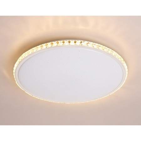 LED ceiling LED with a remote control and additional backlight Ambrella Light, Crystal, FF70, 1xLED, 48 W, 3360LUM, 3000-6400K, white color-4
