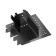 Corner Connector for the built-in track system Technical TRA084CL-12B, 7.8x7.8x3.45 cm, black color is black