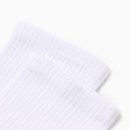 Women's socks shortened, white/gray color, rr 25-1