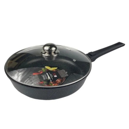 The pan-deep panIro chief infection, induction, removable handle Soft-Touch, with a lid, d = 26 cm