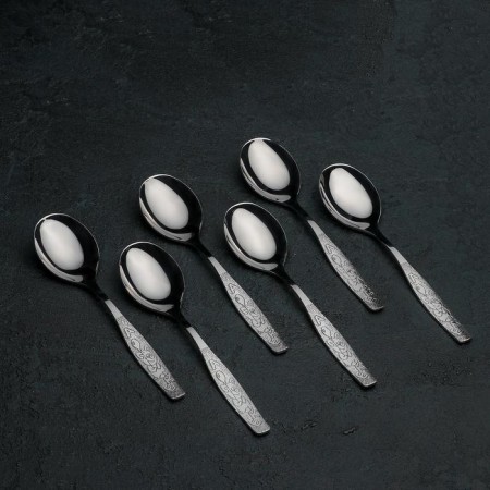 Spoon of children's dining room "Fidget", length 16 cm, thickness 2 mm, silver color-2