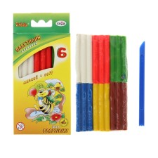 Plasticine soft (wax) 6 colors 90 g Gamma 