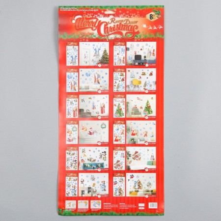 Sticker Plastic Interior 3D "Birds and Snowflakes" 60x30 cm-3